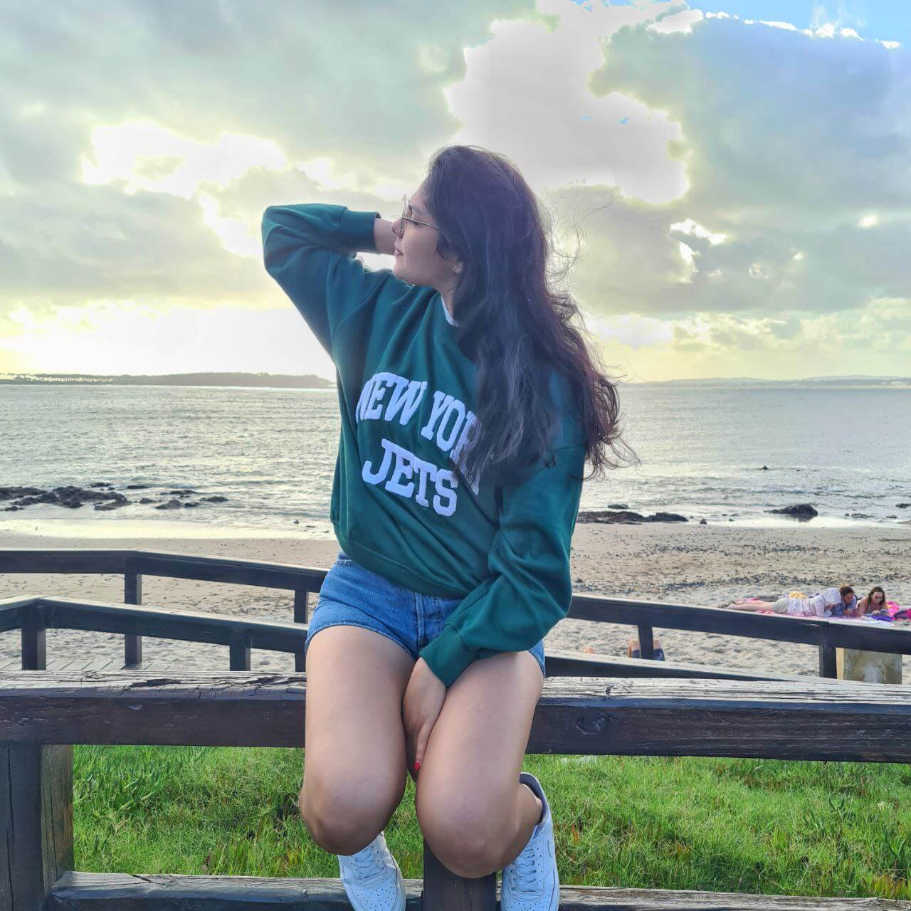 Gaby en la playa